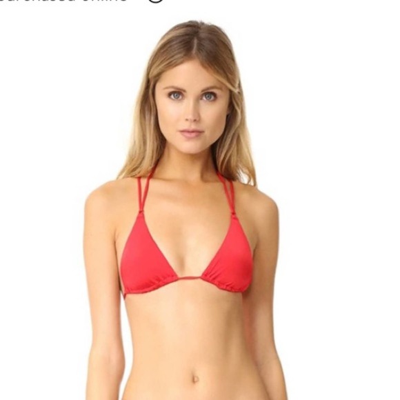 Agent Provocateur Other - Agent Provocateur L'Agent Women's Robbie Triangle Bikini Top, Red NWT